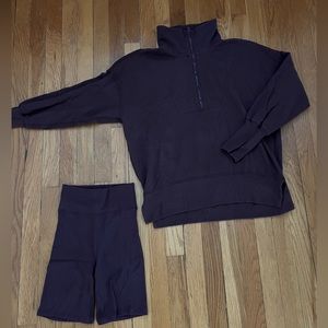 Abercrombie & Fitch Soft AF Burgundy Set